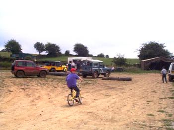 Main 'car park' in the site