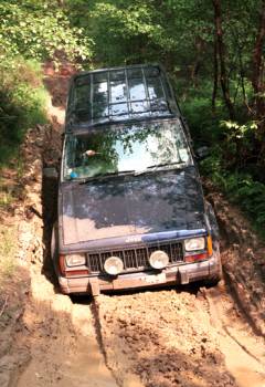 Cherokee descending last hill